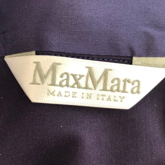 MaxMara Designer Classic 2 Button Cotton Blend 3/4 Slv Jacket Purple Sz 8 NWOT - Picture 10 of 13